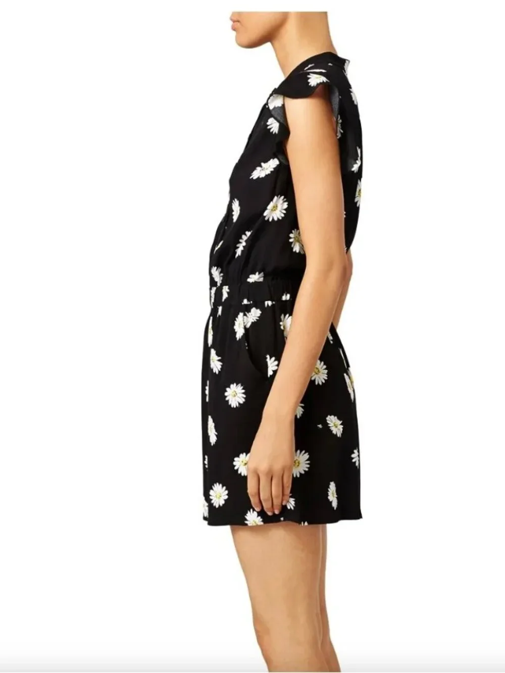 Kate Spade Daisy Dot Crepe Romper Size 0